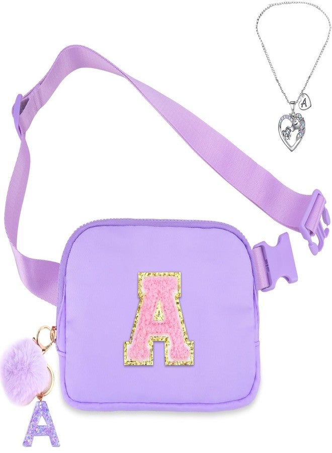 Luchike Belt Bag Fanny Pack for Girls - Women Initial Crossbody Bag for Birthday Gifts for 5 6 7 8 9 10 11 12 13 Year Old A - Image 1